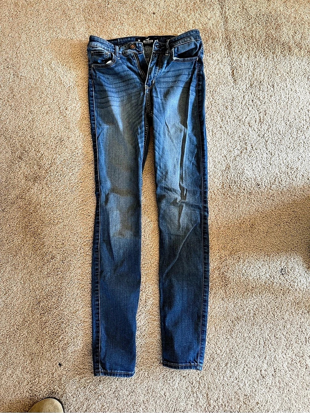 Hollister High-Rise Super Skinny Jeans Blue Waist 26